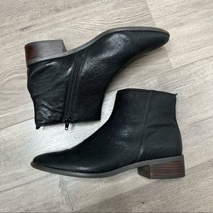 Lucky Brand Lenree Leather Boots Black sz 8M